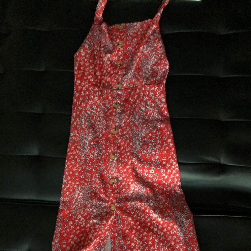 NIGHTWALKER red dress with BUTTON